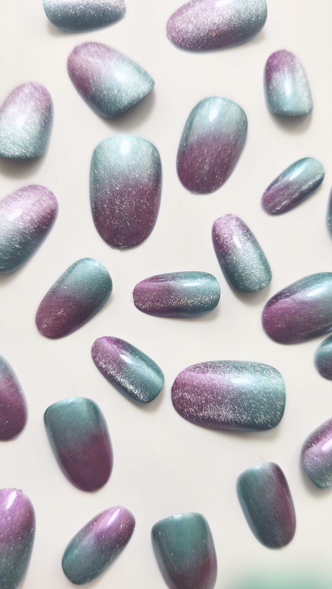 Unhas Postiças - 1259 Curta - Cat Eye