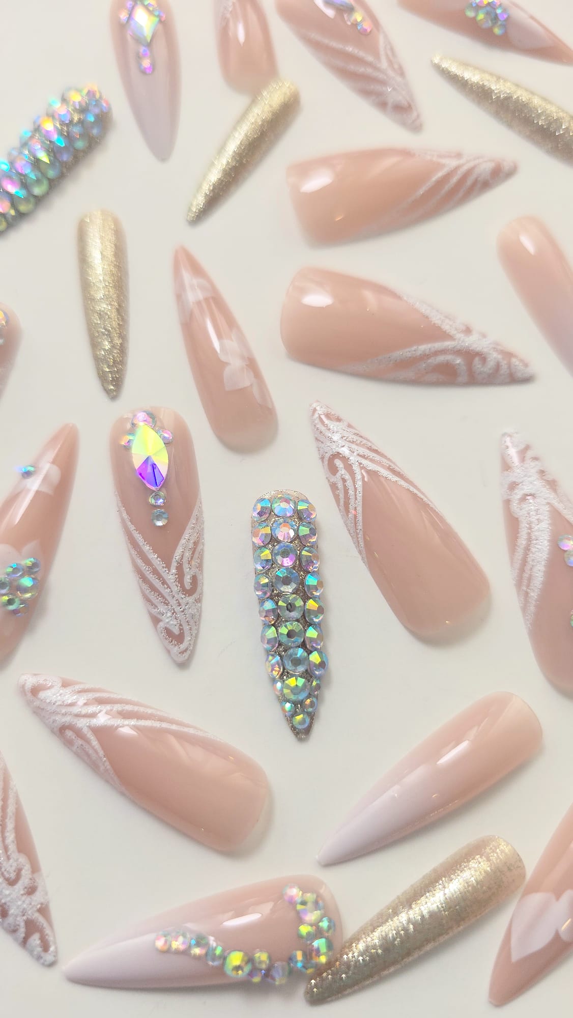 Unhas Postiças - 1268 Longas XL - Bling