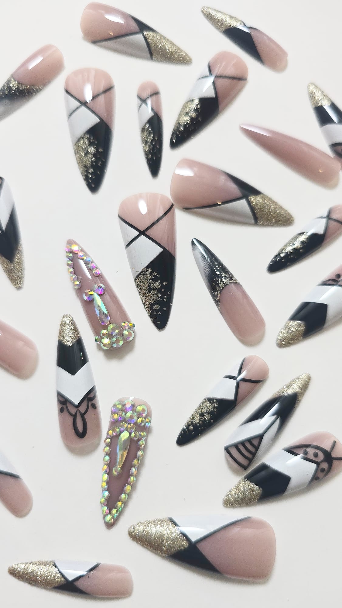 Unhas Postiças - 1250 Longa -  Bling