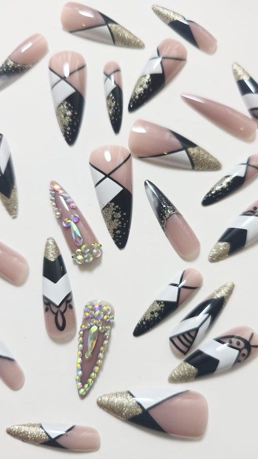 Unhas Postiças - 1250 Longa -  Bling