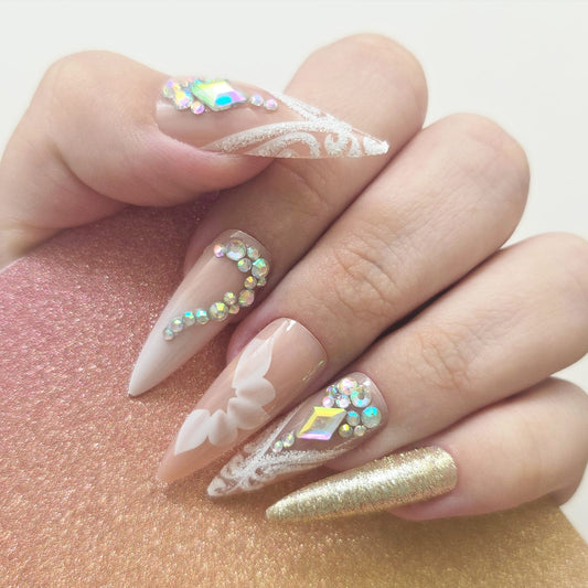 Unhas Postiças - 1268 Longas XL  - Bling